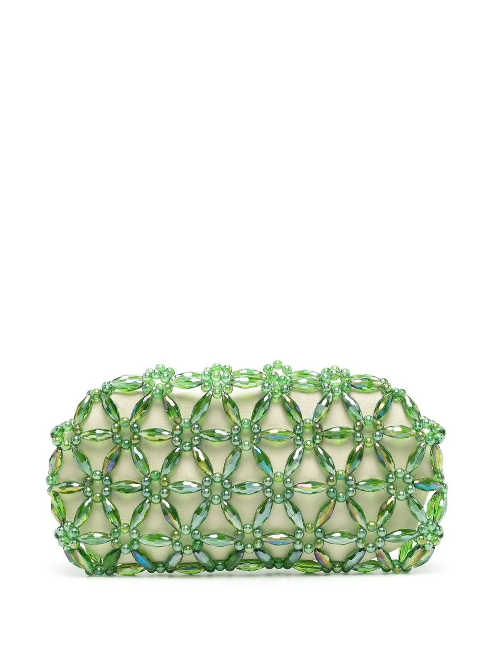 0711 bead-embellished Design Clutch Bag | Green | FARFETCH | Farfetch Global