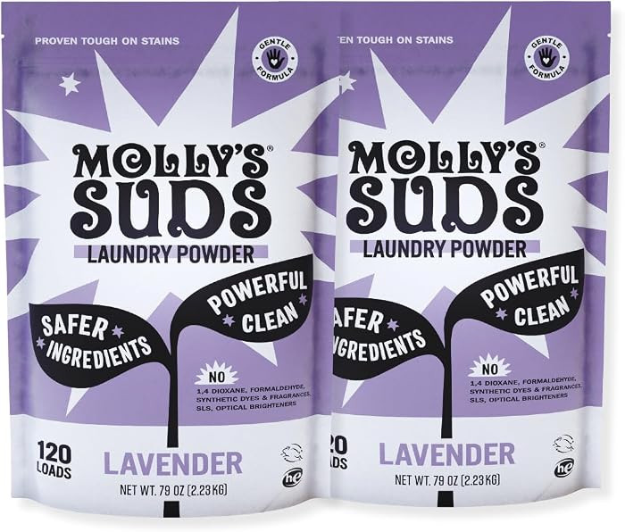 Molly's Suds Original Laundry Detergent Powder | Clean Laundry Detergent Powder for Sensitive Ski... | Amazon (US)