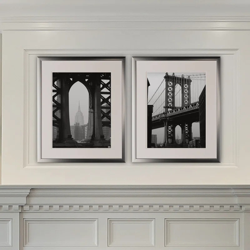 New York Crossing - 2 Piece Picture Frame Photograph | Wayfair North America