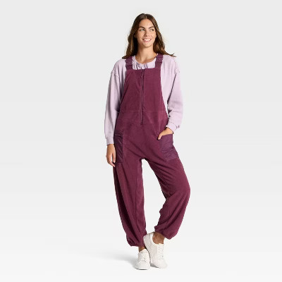 Women's High Pile Fleece Overalls - JoyLab™ | Target