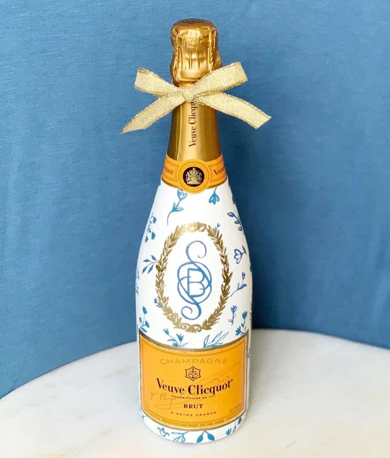 Hand Painted Veuve Clicquot Champagne bottle  Personalized | Etsy | Etsy (US)