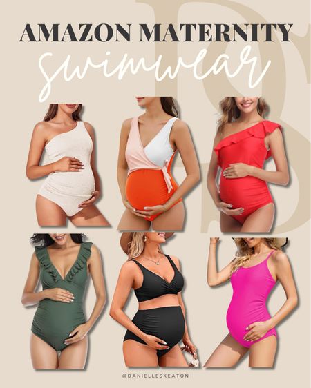 Cute and stylish maternity swimwear from Amazon!!  

#LTKbump #LTKswim #LTKSeasonal
