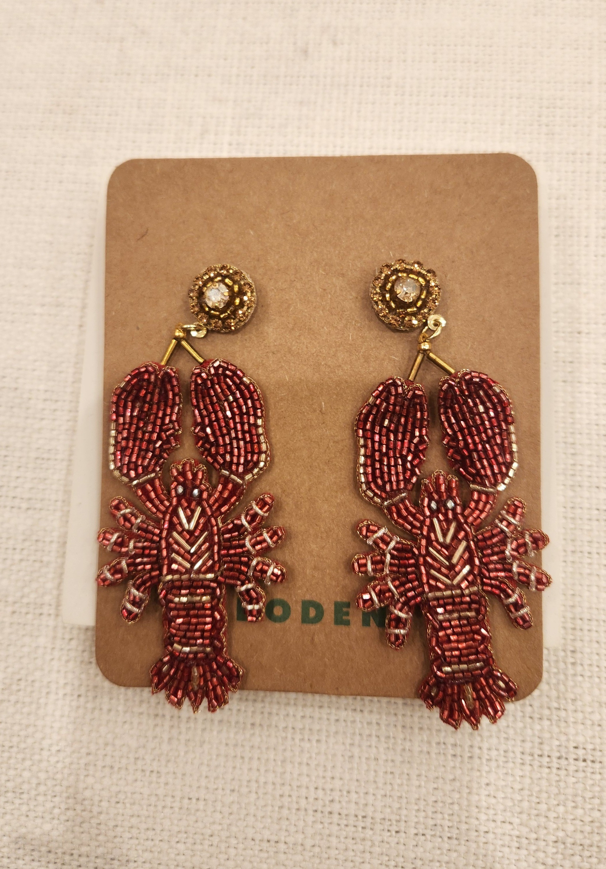 CUTEST lobster earrings from Boden. 

