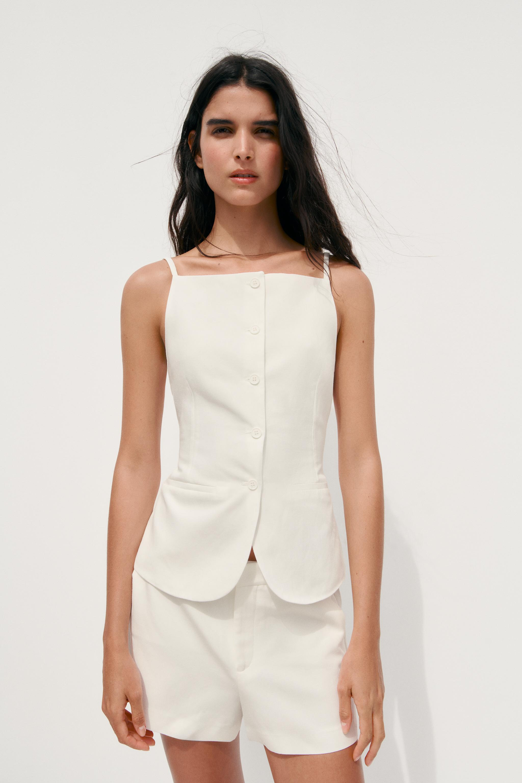 BUTTON VEST TOP | Zara US