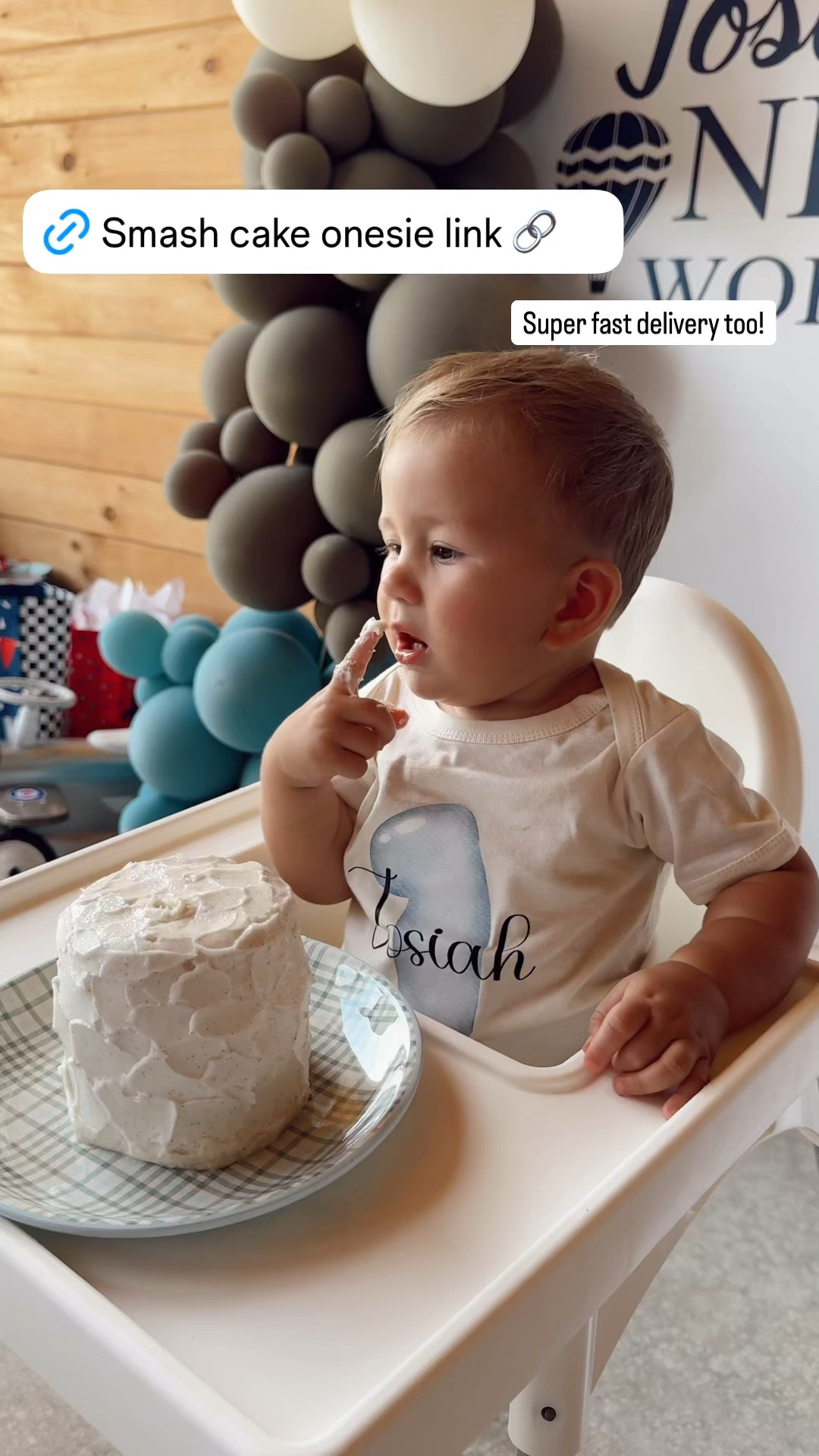 Baby boy onesie first birthday custom smash cake onesie 

#LTKParties #LTKKids #LTKBaby