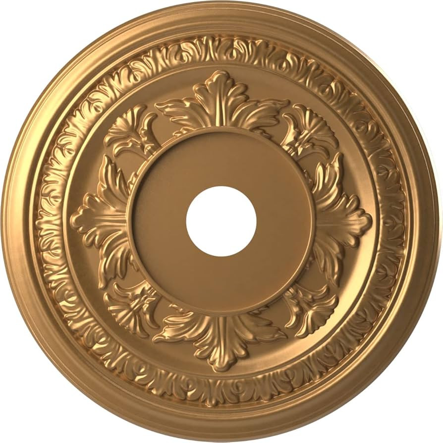 Ekena Millwork CMP22BABGL Baltimore Thermoformed PVC Ceiling Medallion (Fits Canopies up to 7 3/4... | Amazon (US)