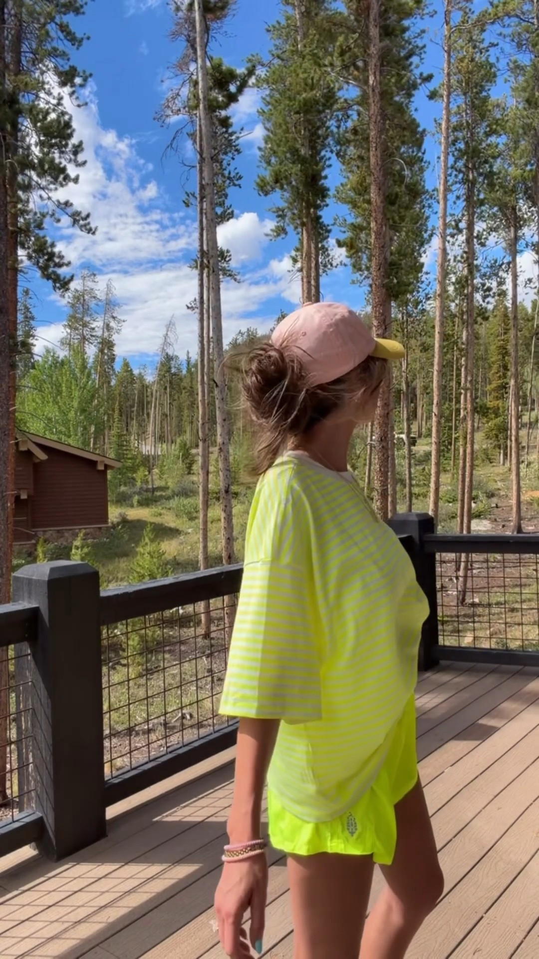 free people movement vibes in the mountains this week! the neon combo made it easy for me to be found while out with the kids! size small in my tee
and size small in my FAV SHORTS FROM FREE PEOPLE MOVEMENT!

#LTKfitnessgoals #LTKTravel #LTKActive