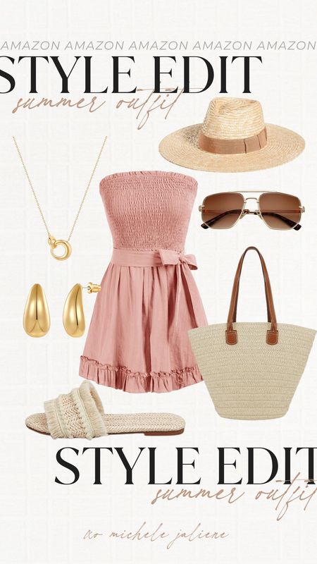 Another cute summer outfit inspo! Loving the little bow tie on the side of this romper! 

Summer outfit, summer romper, style, fashion, amazon finds, amazon romper, amazon accessories 

#LTKfindsunder50 #LTKSeasonal #LTKfindsunder100