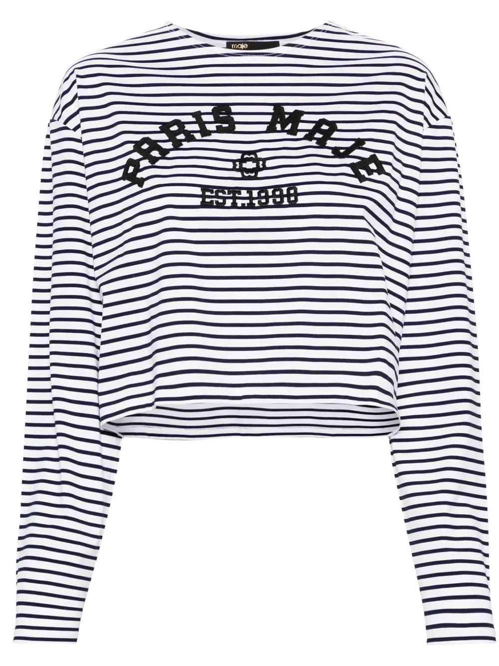 striped cotton crop top | Farfetch Global