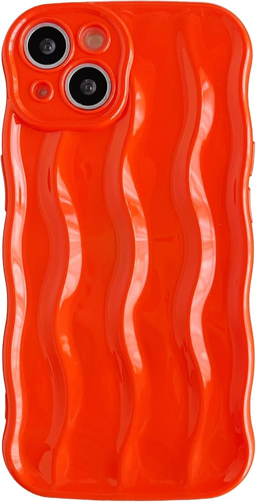 Caseative for iPhone 13 Case,Water Ripple Pattern Curly Wave Frame Soft Compatible with iPhone Ca... | Amazon (US)