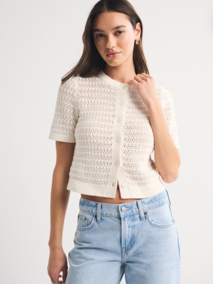 Short-Sleeve Cardigan $65

#LTKTravel #LTKWorkwear #LTKOver40