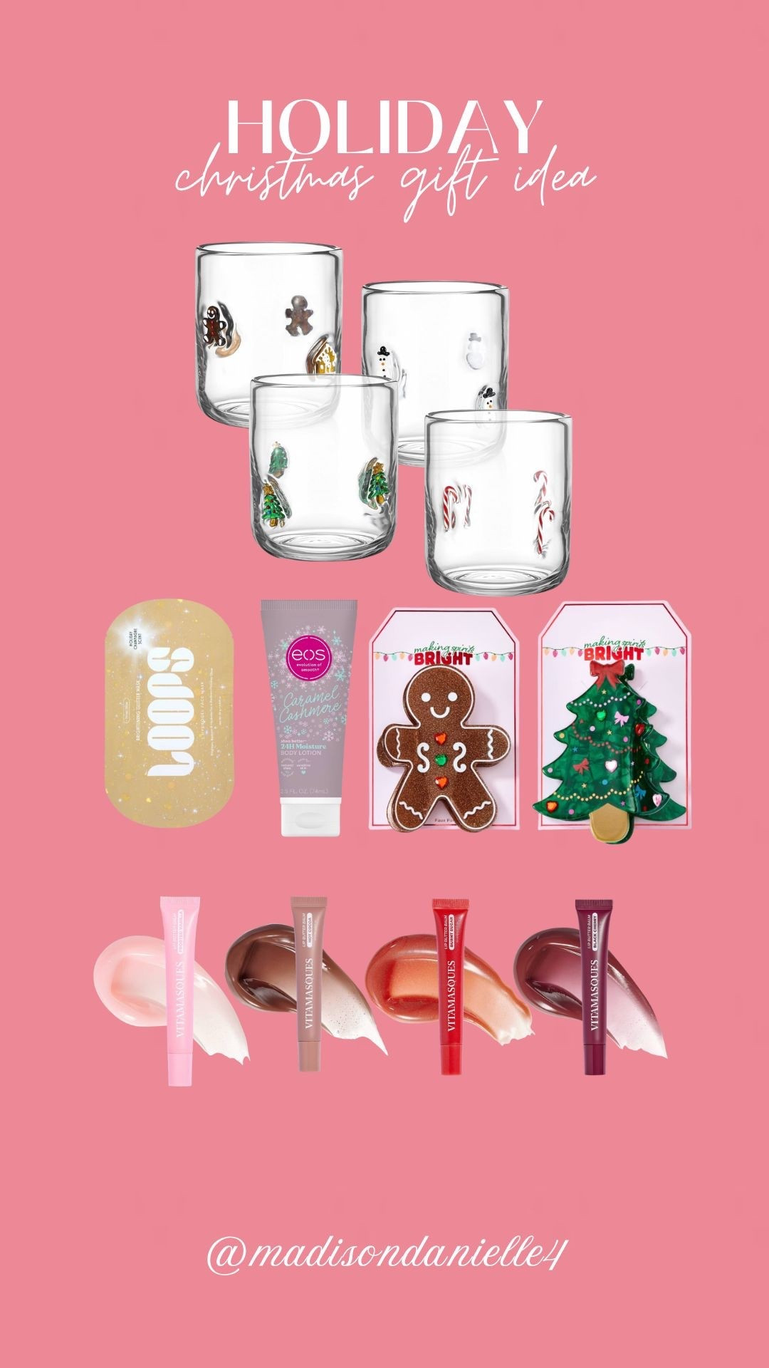 Little gifts that make the season extra merry🎁✨ perfect for friends, teachers & coworkers! 

christmas gift ideas holiday gift guide stocking stuffers teacher gifts coworker gifts friend gifts gift under 20 affordable christmas gifts christmas self care set eos lip balm christmas lotion holiday beauty gifts christmas accessories christmas claw clips holiday essentials cute christmas gifts small gifts for friends easy gift ideas christmas bundle christmas skincare christmas lip care holiday pamper set festive stocking stuffers last minute gift ideas

#LTKHoliday #LTKParties #LTKGiftGuide