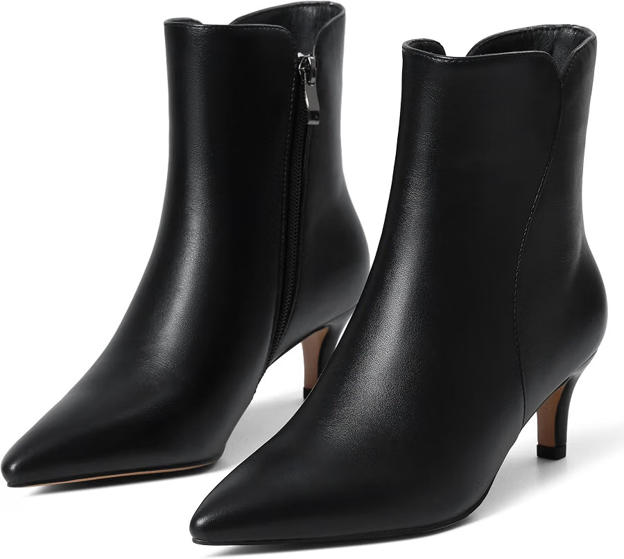 CYNLLIO Kitten Heel Ankle Boots for Women Pointed Toe Dress Booties | Amazon (US)