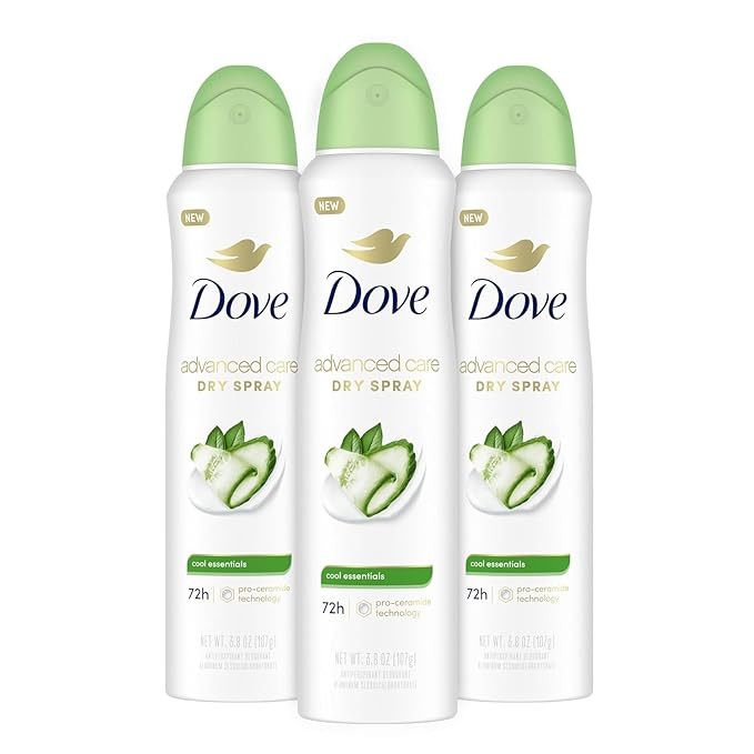 Dove Advanced Care Antiperspirant Deodorant Dry Spray Cool Essentials 3 Count Antiperspirant deod... | Amazon (US)