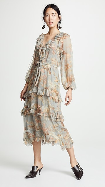 Unbridled Cascade Midi Dress | Shopbop