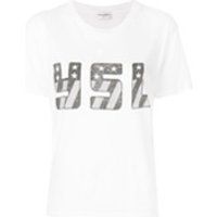 Saint Laurent t-shirt à logo - Blanc | Farfetch FR
