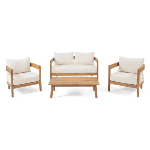Vita 4 - Person Seating Group with Cushions | Wayfair North America