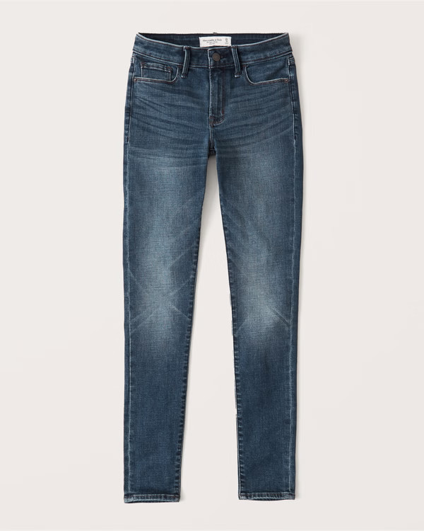 Mid Rise Super Skinny Jeans | Abercrombie & Fitch (US)