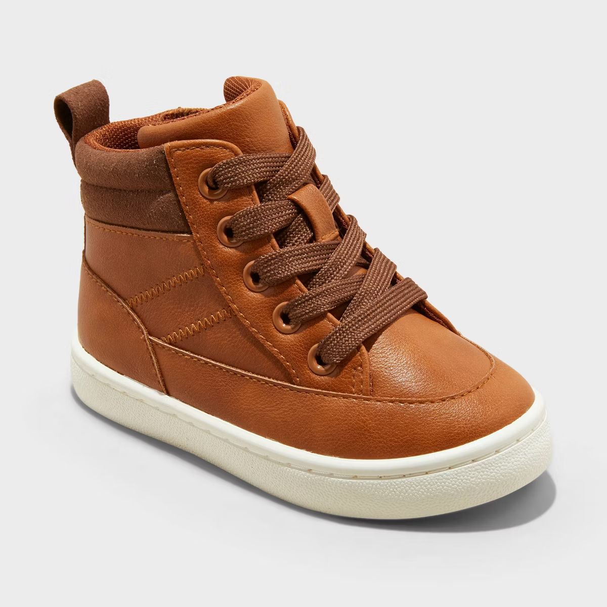 Toddler Fenix High-Top Sneakers Boots - Cat & Jack™ Cognac | Target