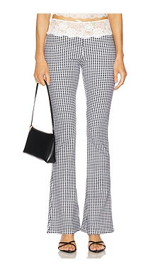 LIONESS On Pointe Pant in Black Check from Revolve.com | Revolve Clothing (Global)