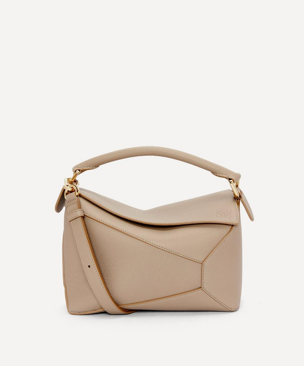 Loewe Women's Small Puzzle Edge Shoulder Bag Sand Luxury | Liberty London (UK)