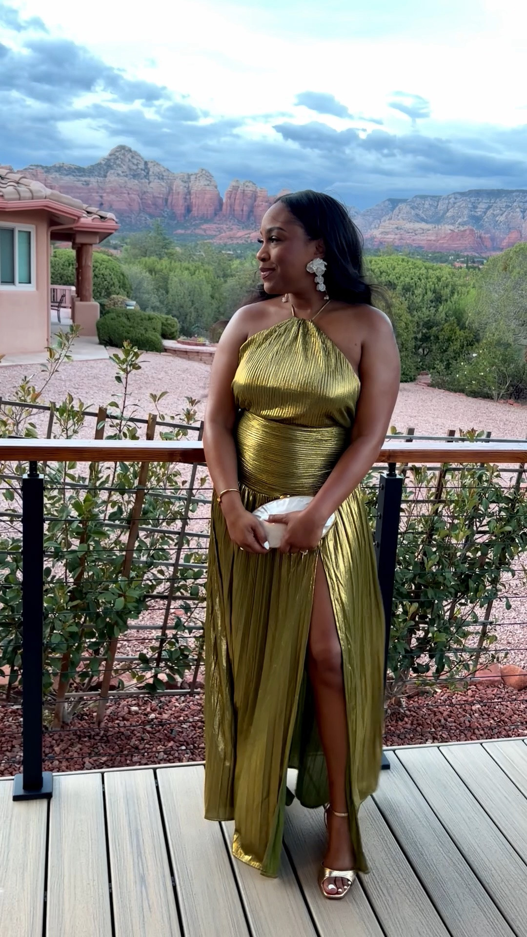 Chic metallic green dress! Great for a summer getaway or dinner date✨

#LTKSeasonal #LTKTravel