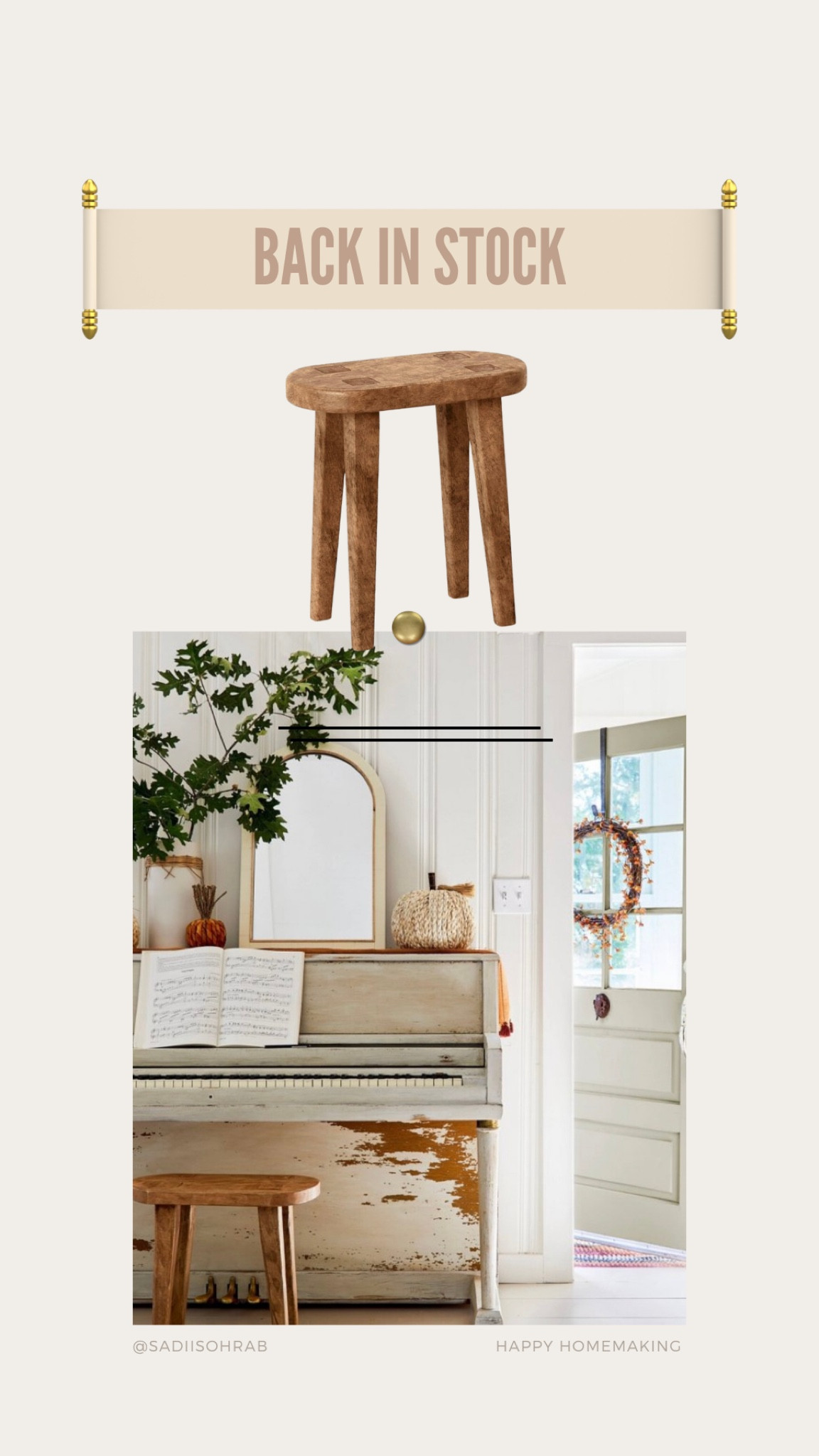 Back in stock #stool #accenttable #sidetable

#LTKHome #LTKStyleTip #LTKHoliday