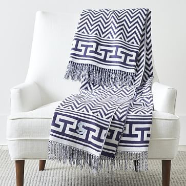 Italian Zig Zag Throw Blanket | Mark and Graham