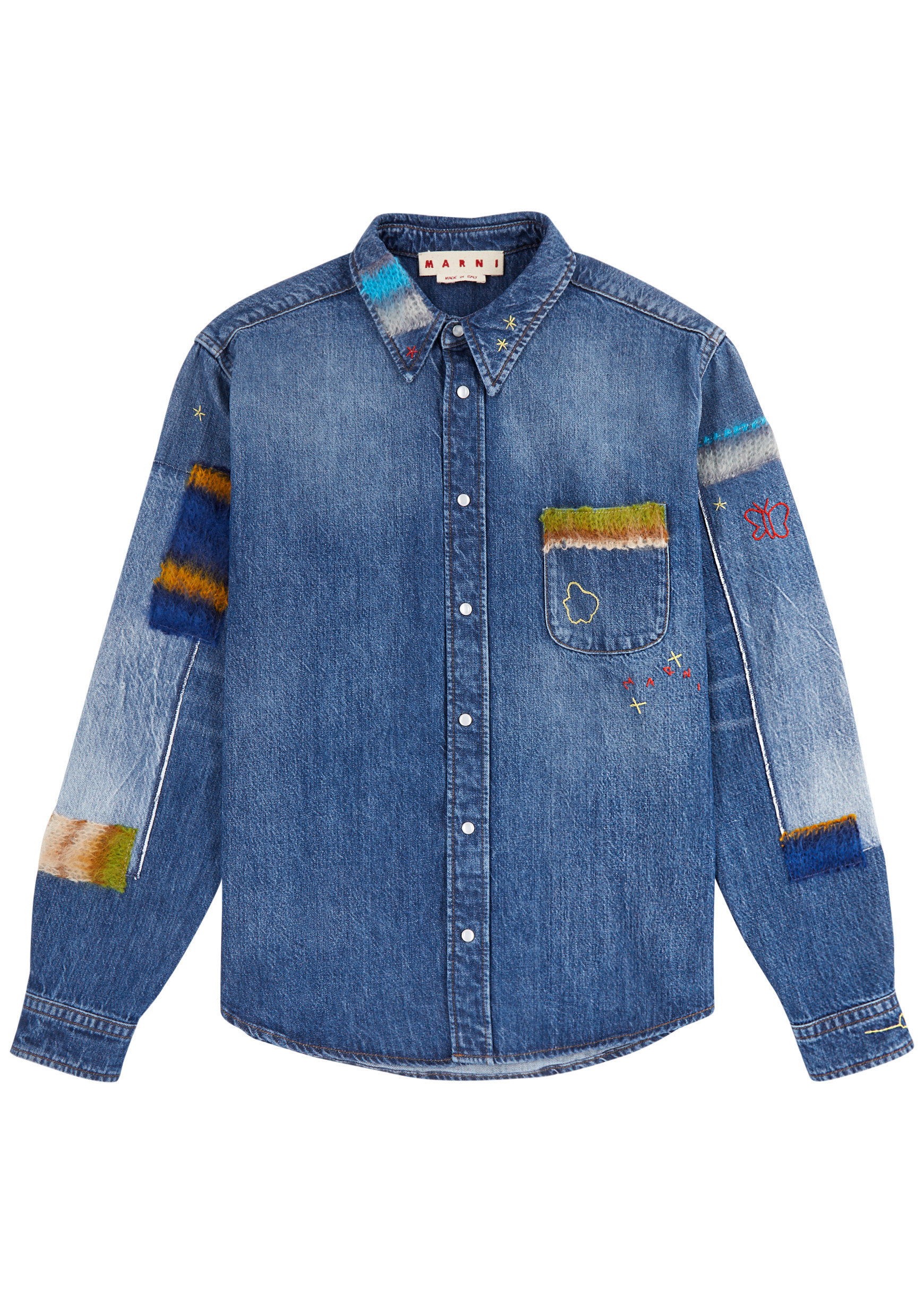 Mohair and denim shirt | Harvey Nichols