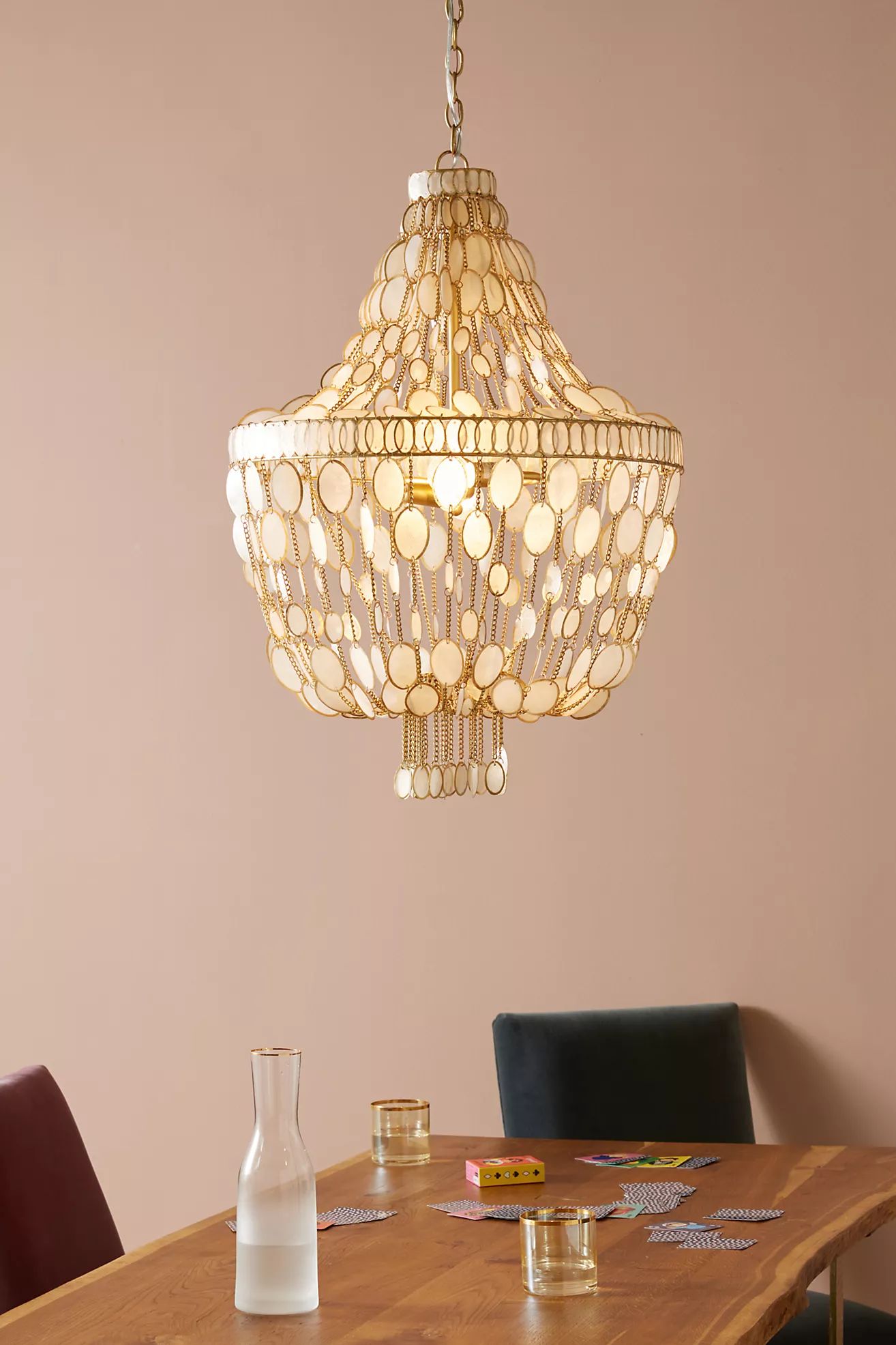 Oval Capiz Chandelier | Anthropologie (US)