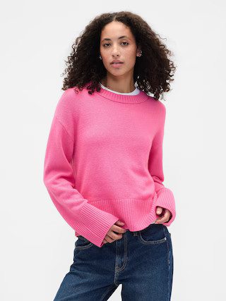 CashSoft Relaxed Crewneck Sweater | Gap Factory
