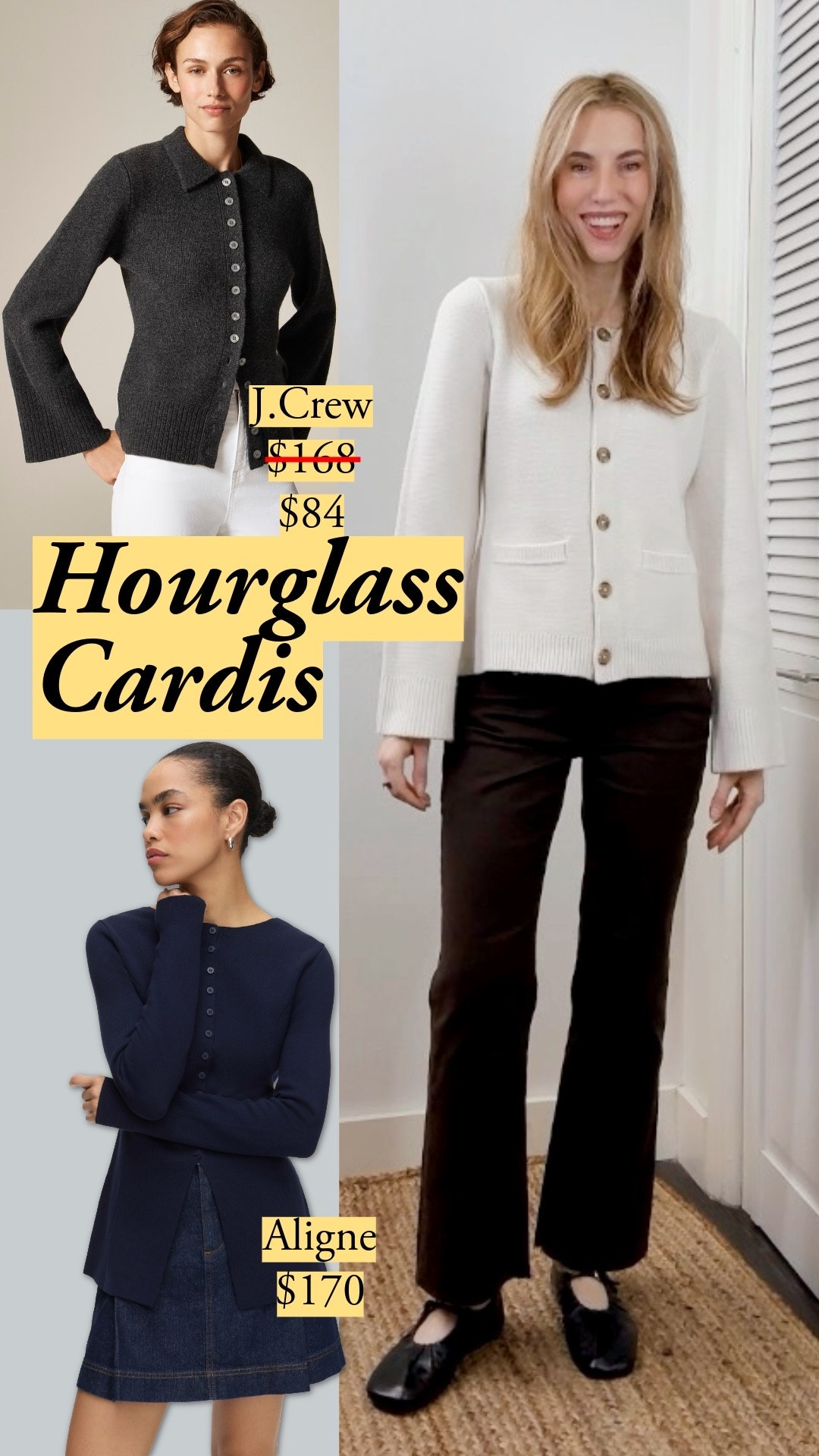 30% off at J.Crew for Passport members (free to join). Love love love the structured cardigan from Quince. I’m wearing my usual size S, and it’s just close enough to the body. Mango jeans size 4, and i’m usually a 26 🧶 hourglass cardigan | fall sweaters | Khaite style | affordable luxury | fall capsule style

#LTKSeasonal #LTKStyleTip #LTKWorkwear

#LTKFindsUnder100 #LTKWorkwear #LTKSaleAlert