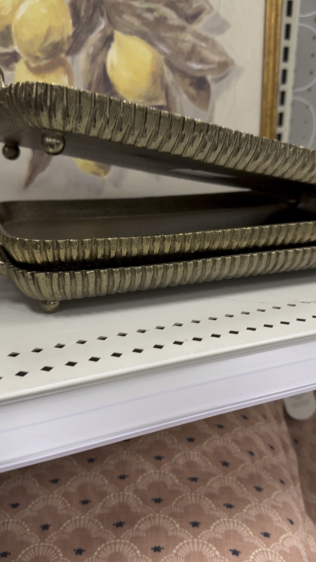 This tray is a pretty brass and so versatile! Use in in a bedroom, bathroom, or kitchen. Items to style it are all linked


#LTKFindsUnder50 #LTKHome #LTKWatchNow