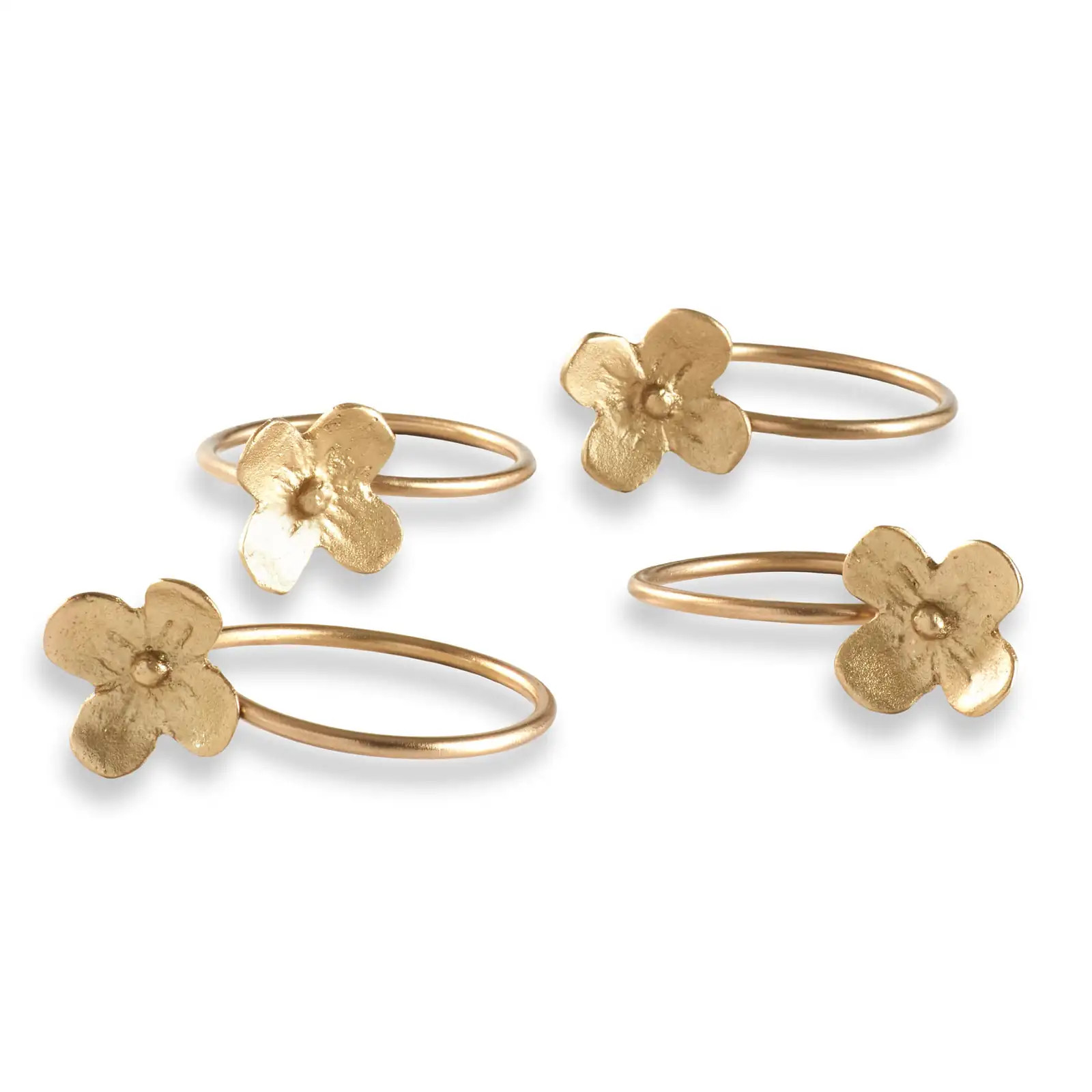 Blossom Napkin Rings/Set of 4 | Annie Selke