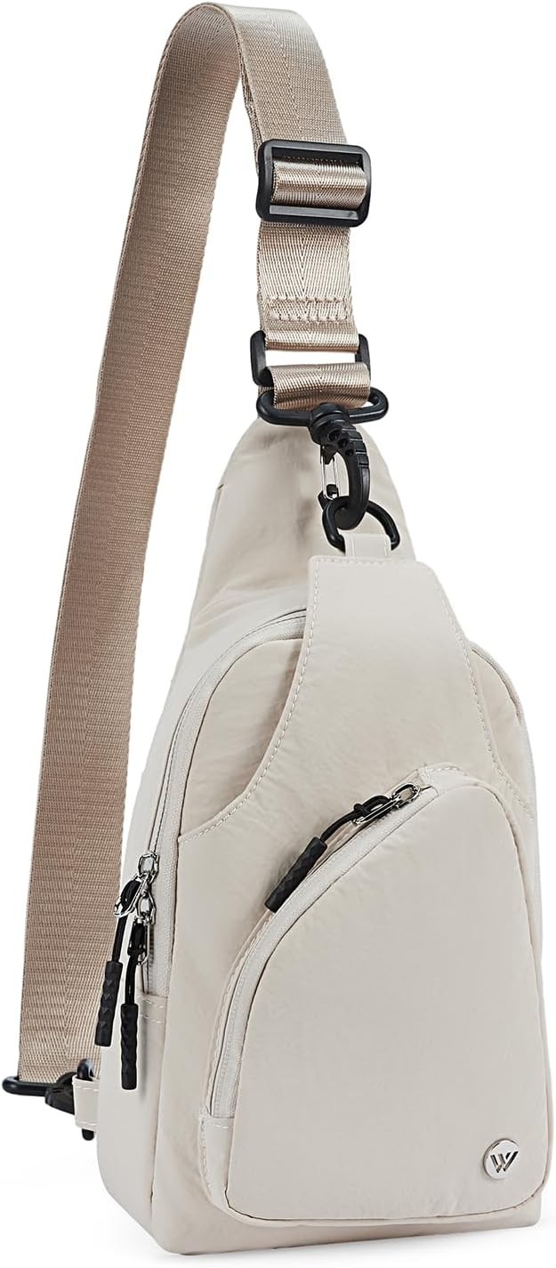 WESTBRONCO Small Sling Bag for Women Nylon Crossbody Sling Backpck Lightweight for Travel Casual ... | Amazon (US)