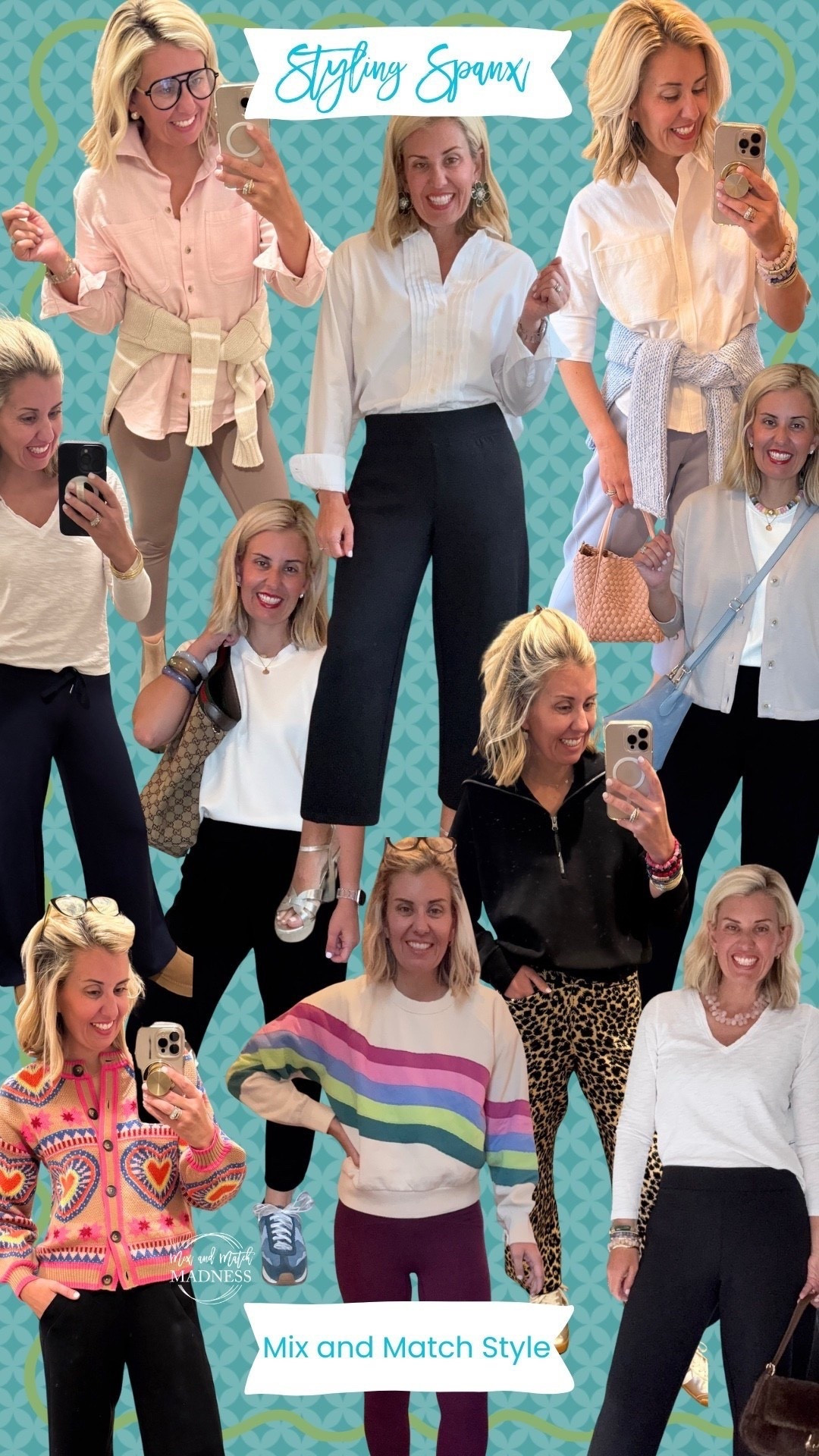 Who made the rule that Spanx had to be worn as a set…well not me!! I love mixing and matching ALL of my pieces with other things in my closet! ￼
I wear small petite in pants, xs in tops, & prefer the 7/8 length

*be sure to use code LTKSPANX for 20% off (almost) sitewide through 3/15!

#LTKmomlife #LTKdayinmylife #LTKSaleAlert