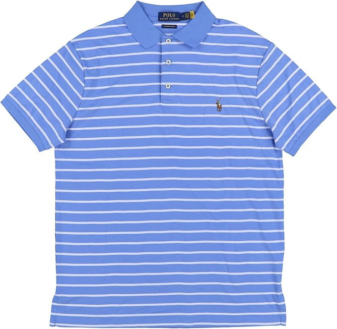 Polo Ralph Lauren Mens Custom Slim Fit Interlock Polo Shirt | Amazon (US)