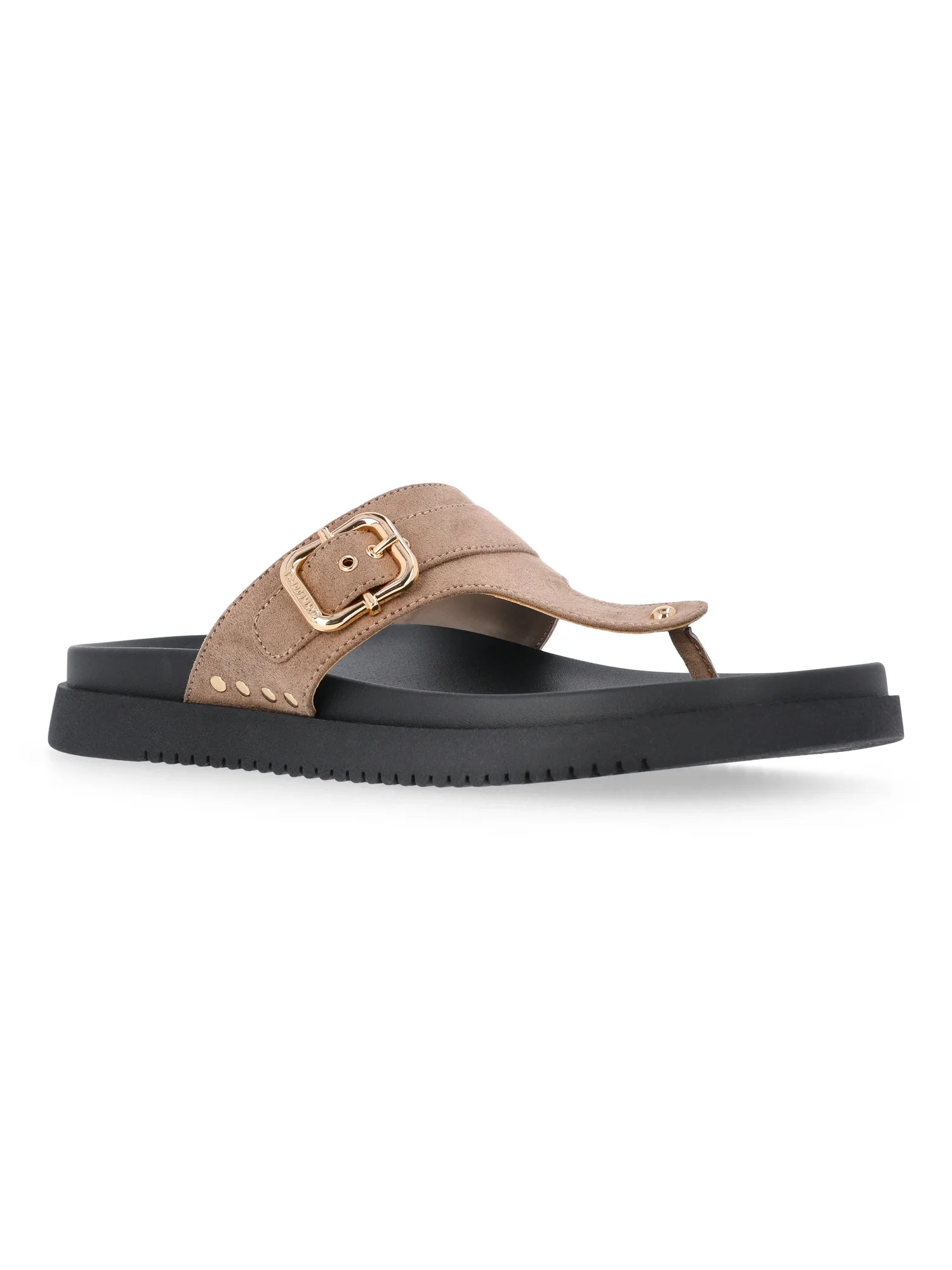 Madden NYC Women's Faux Suede Thong Footbed Sandals | Walmart (US)
