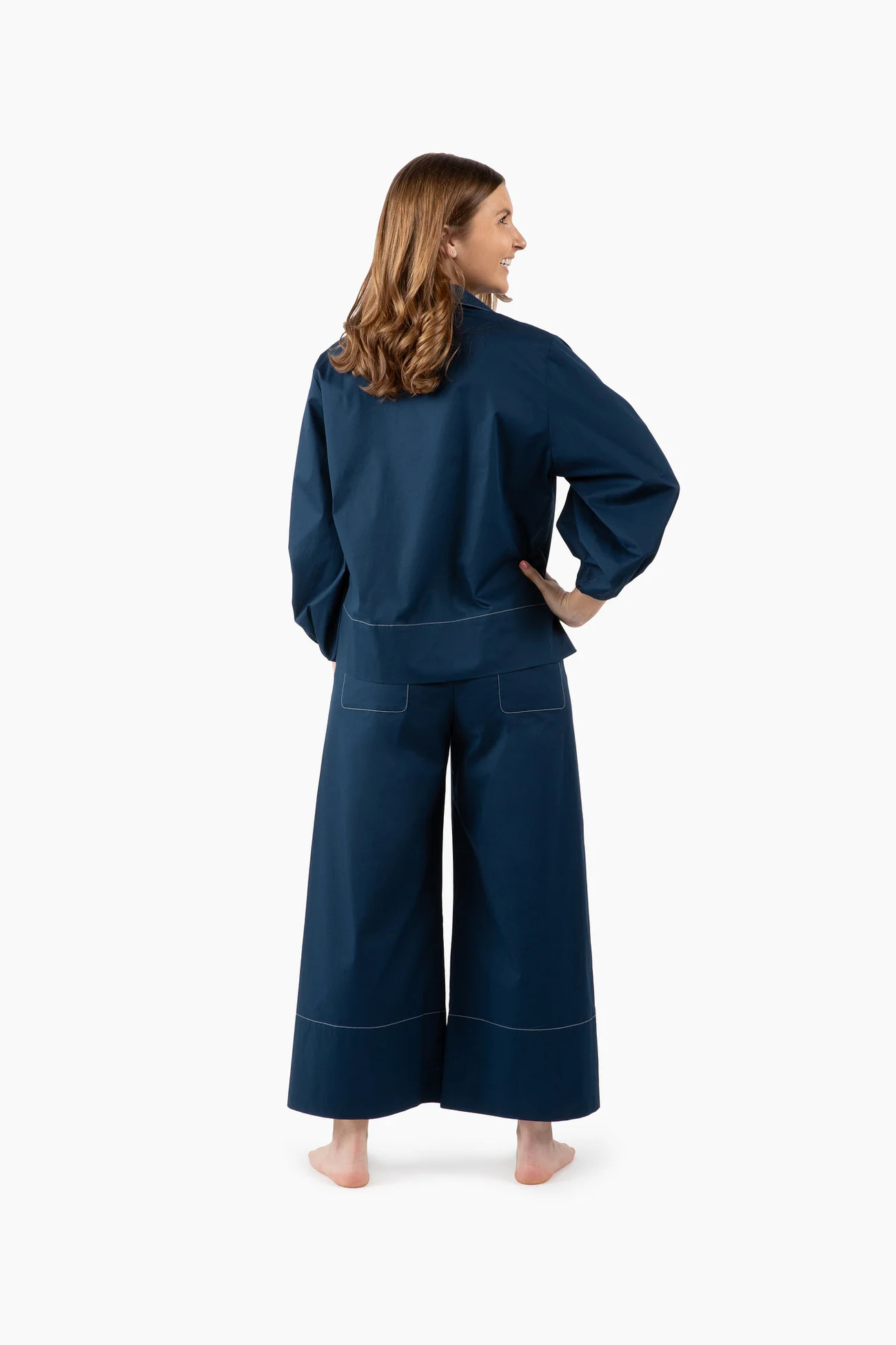 Take Pause Pant Set - Navy | Quiet Culture