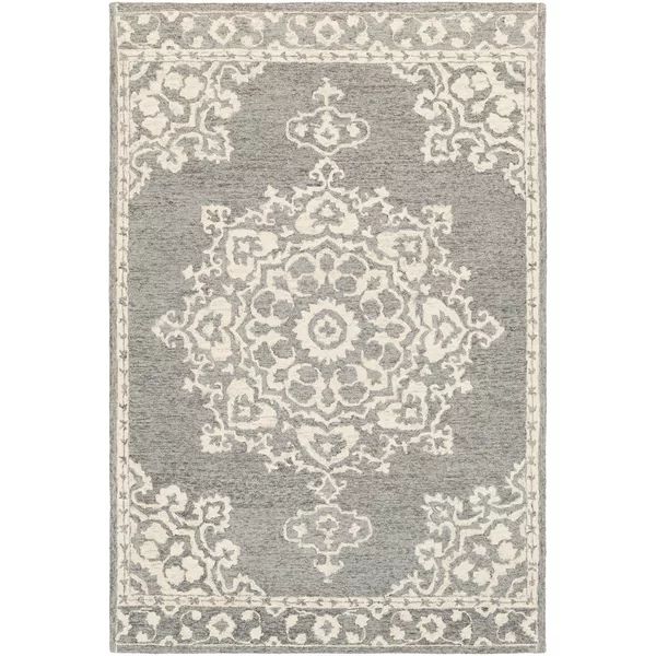 Princetown Hand-Tufted Wool Gray/Beige Area Rug | Wayfair North America