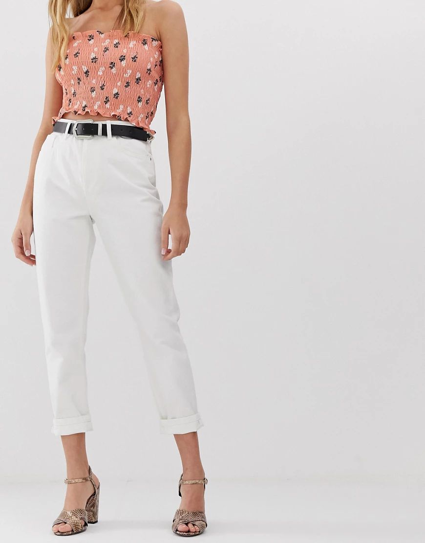 Only - Mom jeans-Wit | ASOS (Global)