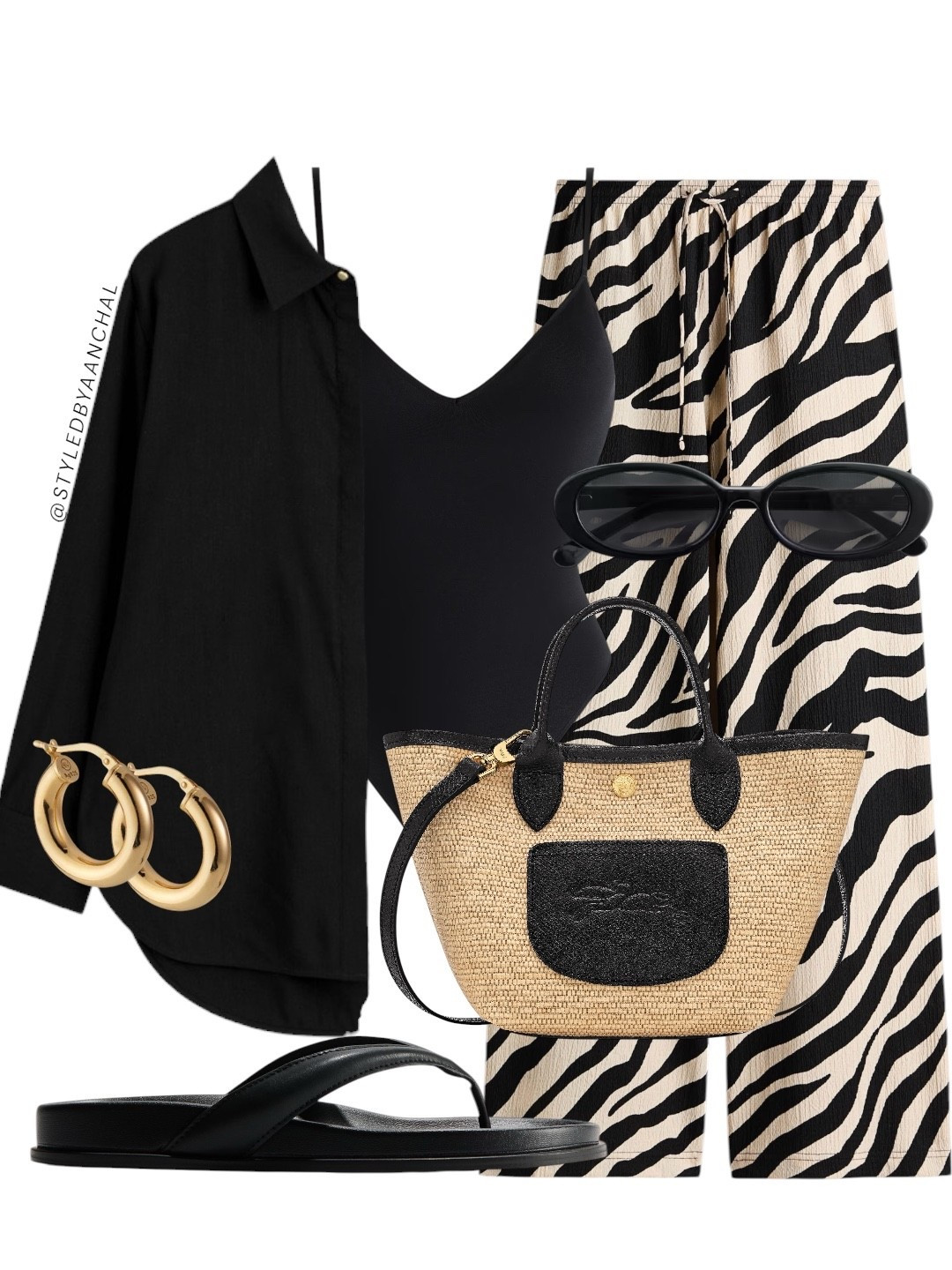 Zebra print pull on pants outfit


Zebra print 
Printed pants
Vacation outfit
Black thong sandals
Steve Madden
Hm
Raffia bag
Black linen shirt 
Travel outfit


#LTKTravel #LTKootd #LTKSaleAlert