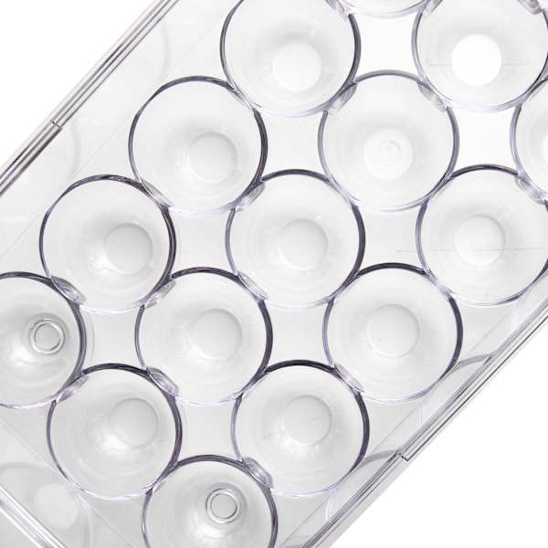 REAL SIMPLE 18-Count Grey Egg Holder with Date Marker | At Home