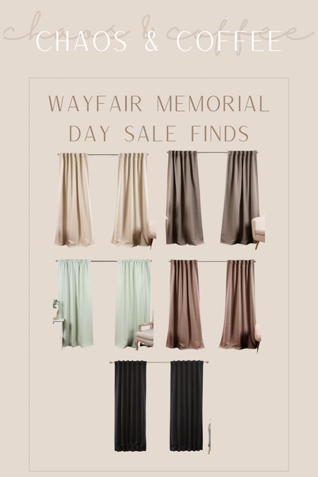 Memorial Day sale // Wayfair home finds // curtains for the home 

#LTKsalealert #LTKunder50 #LTKhome