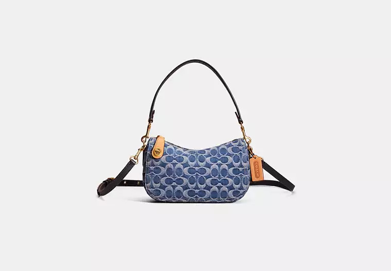 Restored Swinger In Signature Denim | Coach (CA)