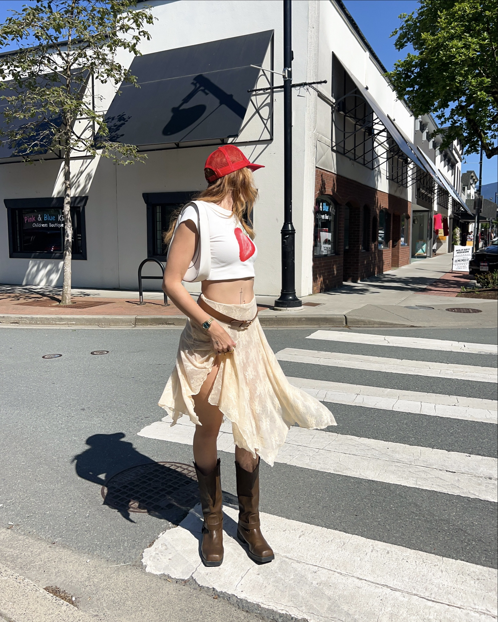 Lace skirt midi, lace skirt Mini, brown boots strawberry crop tee, strawberry, mini shirt, strawberry baby tee, combat boots flat boots