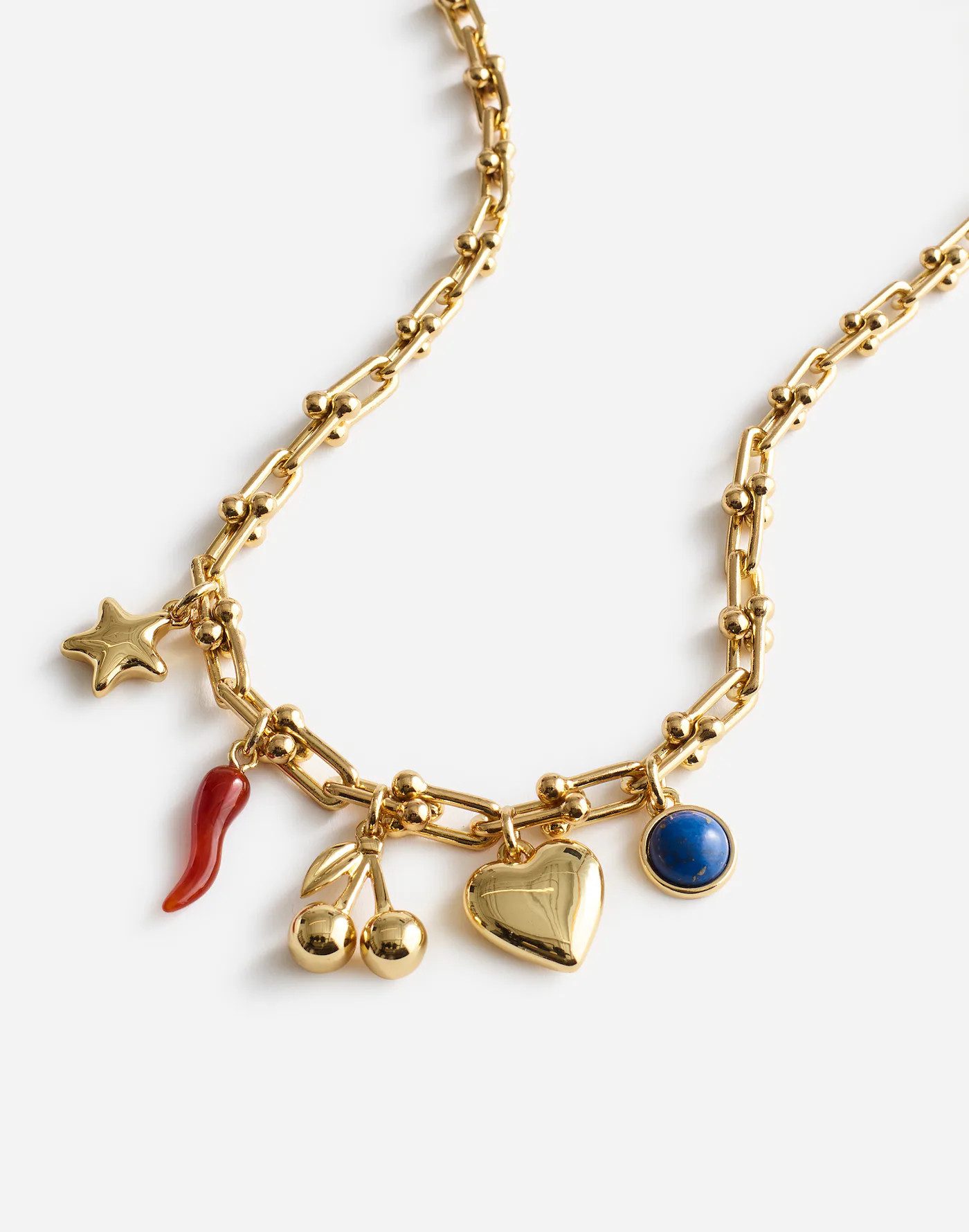 Semiprecious U-Link Charm Necklace | Madewell