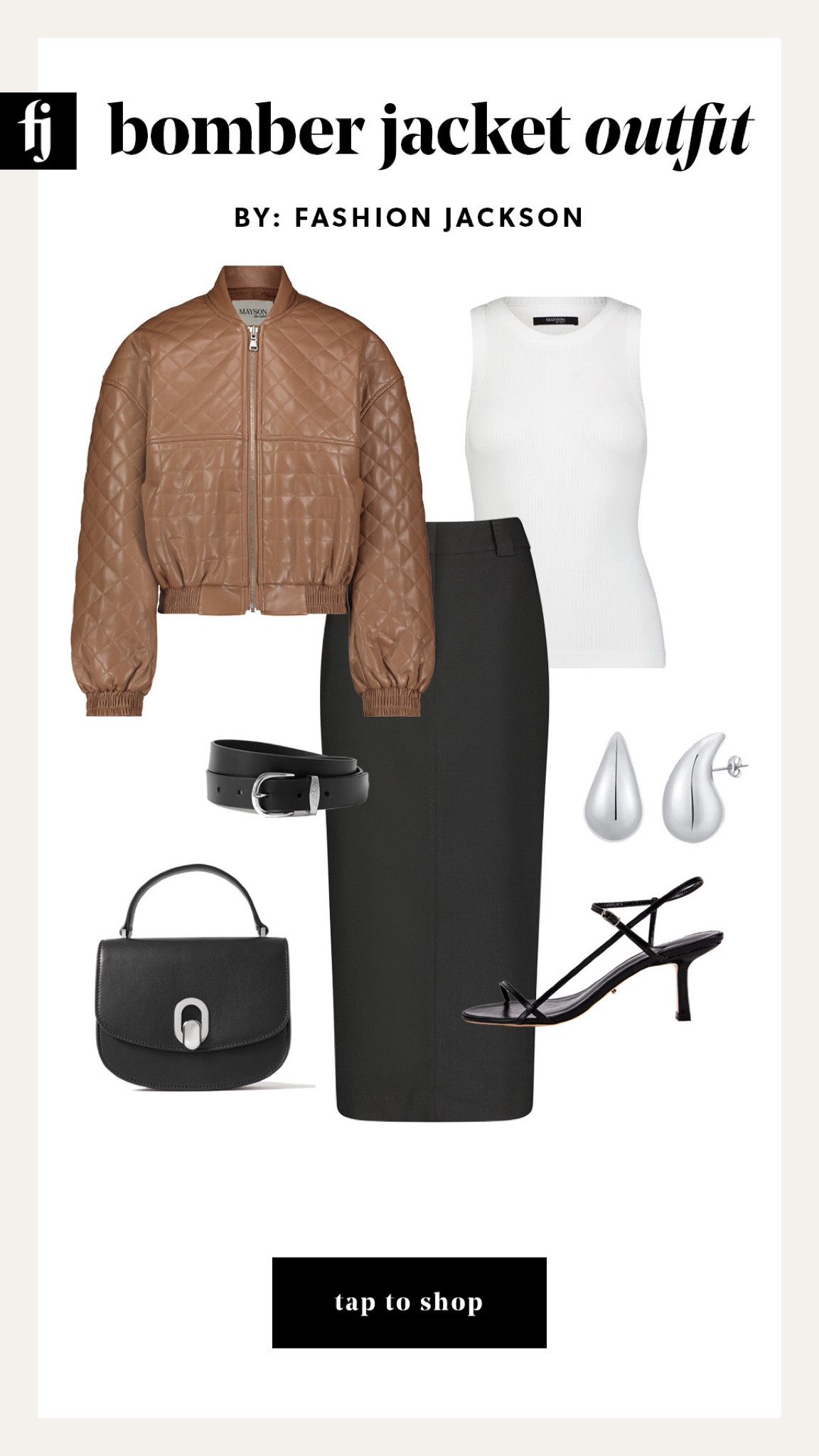 Fall outfits, bomber jacket, white tank, black maxi skirt, black sandals #falloutfits #MAYSON 

#LTKshoecrush #LTKfindsunder100 #LTKstyletip