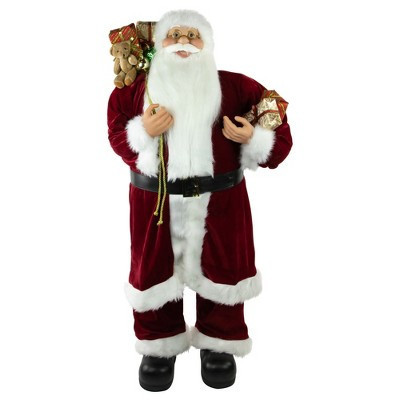 Northlight Standing Santa with Presents and Gift Bag Christmas Decoration  - 48" | Target