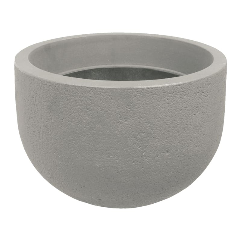 Round Rustic Stone Grey Planter, Large | At Home